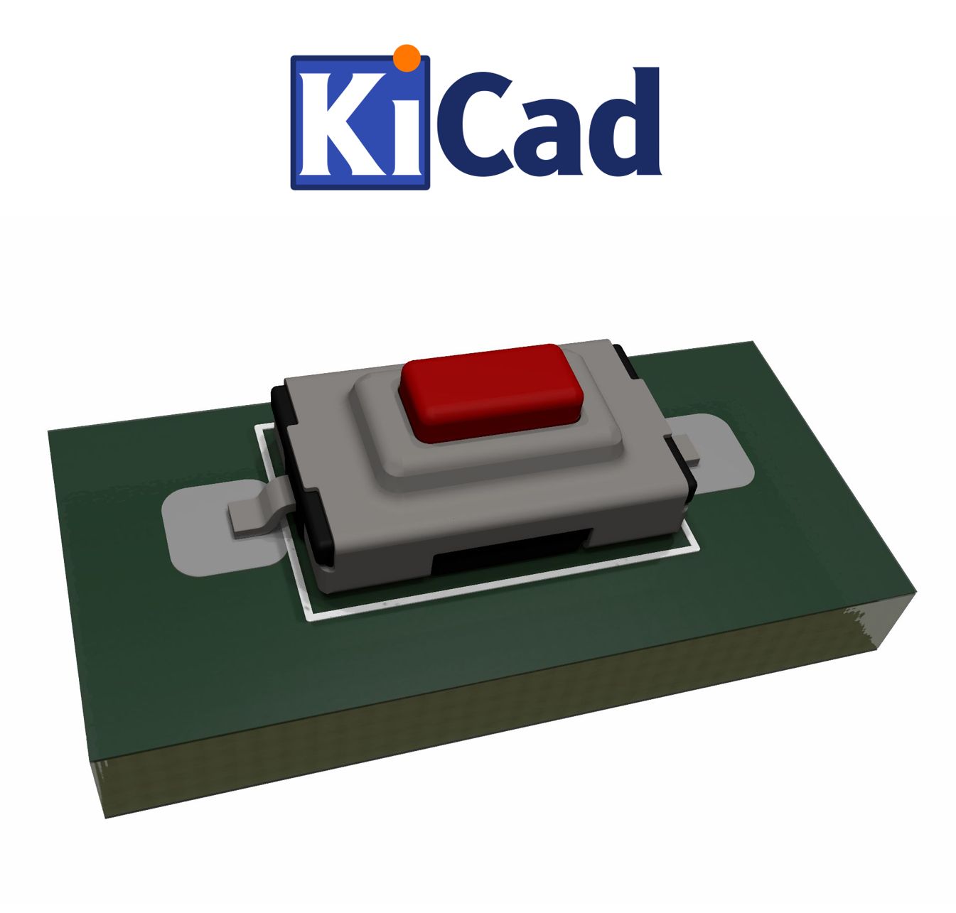 Micro Drukknop Schakelaar 6x3.5 SMD KiCad 6+