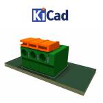 Klemblok Drukconnector 5.00mm pitch KF142R-2.54 2P-5P KiCad 6+