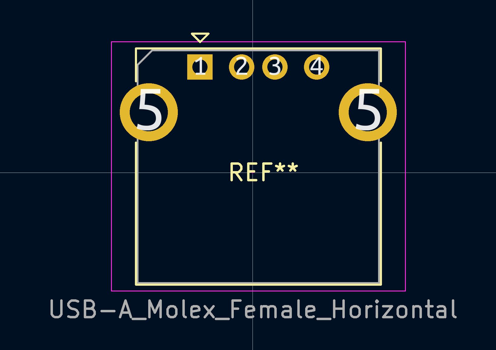 Connector_USB-A_Molex_Female_Horizontal 03
