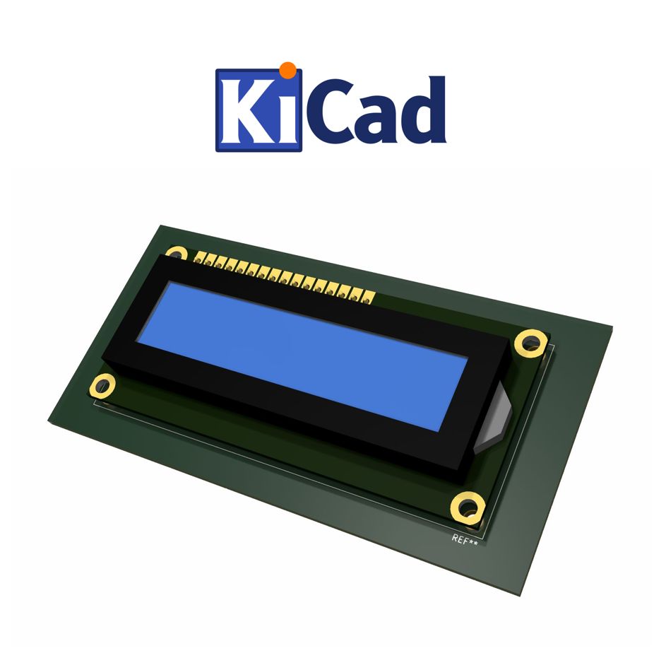 Display LCD 1602 KiCad 6+