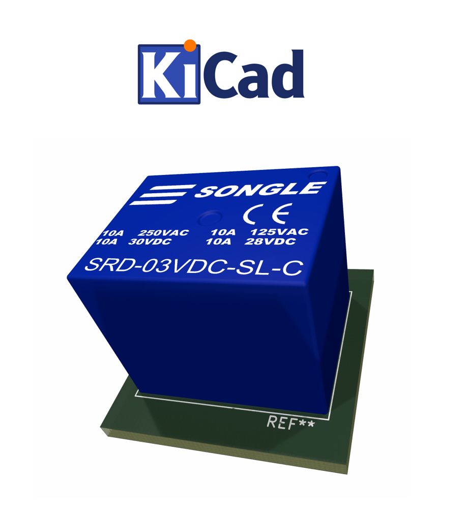 Relais SRD-xxVDC-SL-C KiCad 6+
