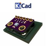 Temperatuur Luchtvochtigheid Barometrische druk sensor I2C BME280 6-pin KiCad 6+