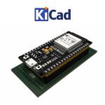 ESP32 microcontroller WiFi Bluetooth 38 pins ESP-WROOM-32 KiCad 7+