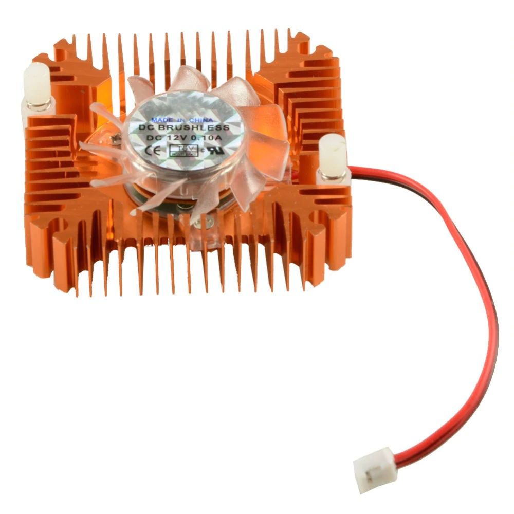 Heatsink 55x55 aluminium met ventilator 12VDC 0