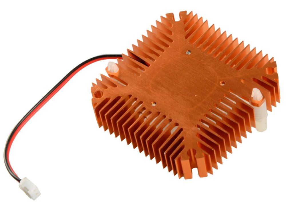 Heatsink 55x55 aluminium met ventilator 12VDC 0