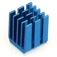 Heatsink 9x9x12mm Aluminium blauw