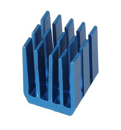 Heatsink 9x9x12mm Aluminium blauw 02