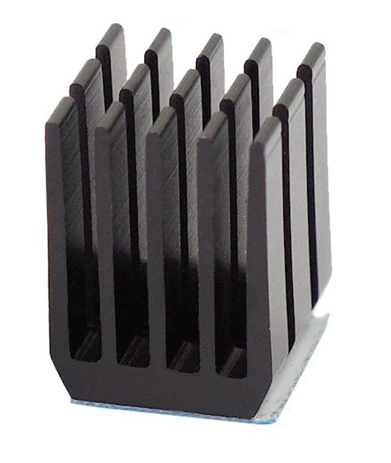 Heatsink 9x9x12mm Aluminium zwart