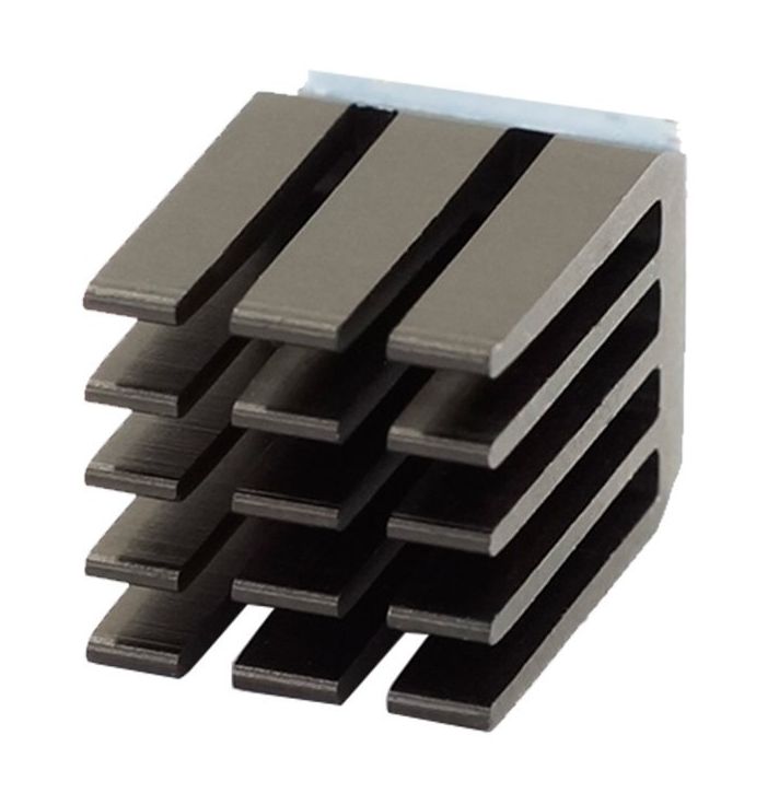 Heatsink 9x9x12mm Aluminium zwart 02