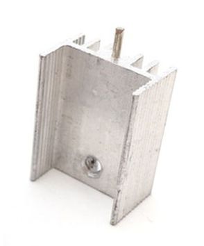 Heatsink 21x15x10mm Aluminium voor TO-220 met pin 02