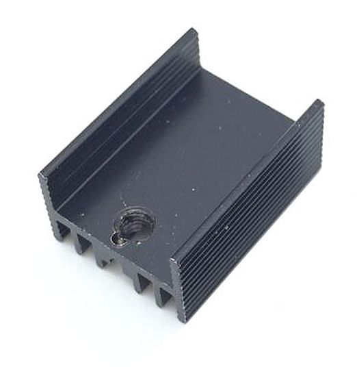 Heatsink 21x15x10mm Aluminium voor TO-220 zwart 02