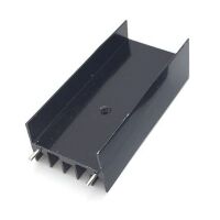 Heatsink 23x16x50mm Aluminium zwart met pins voor TO-220 02