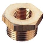 Verloopring buitendraad 1/2" DN15 naar binnendraad 1/8" DN6 messing