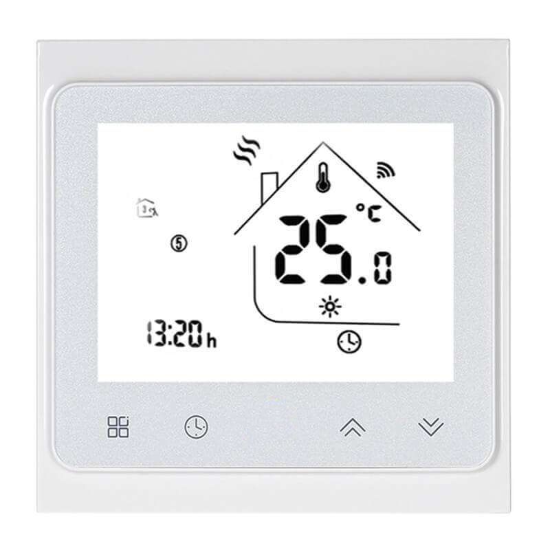 Thermostaat WiFi 95-240VAC Dry contact 5A BHT-002GCL wit MOES