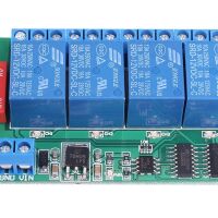 Modbus RS485 RTU Relais module 12VDC, 4x250V/10A NO/NC