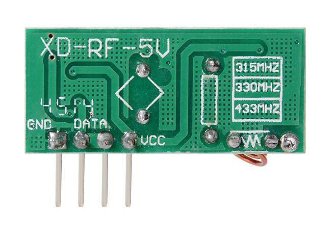 315MHz ontvanger achterkant