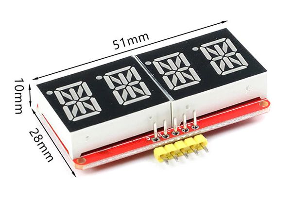 6 digit 14-segment display 0