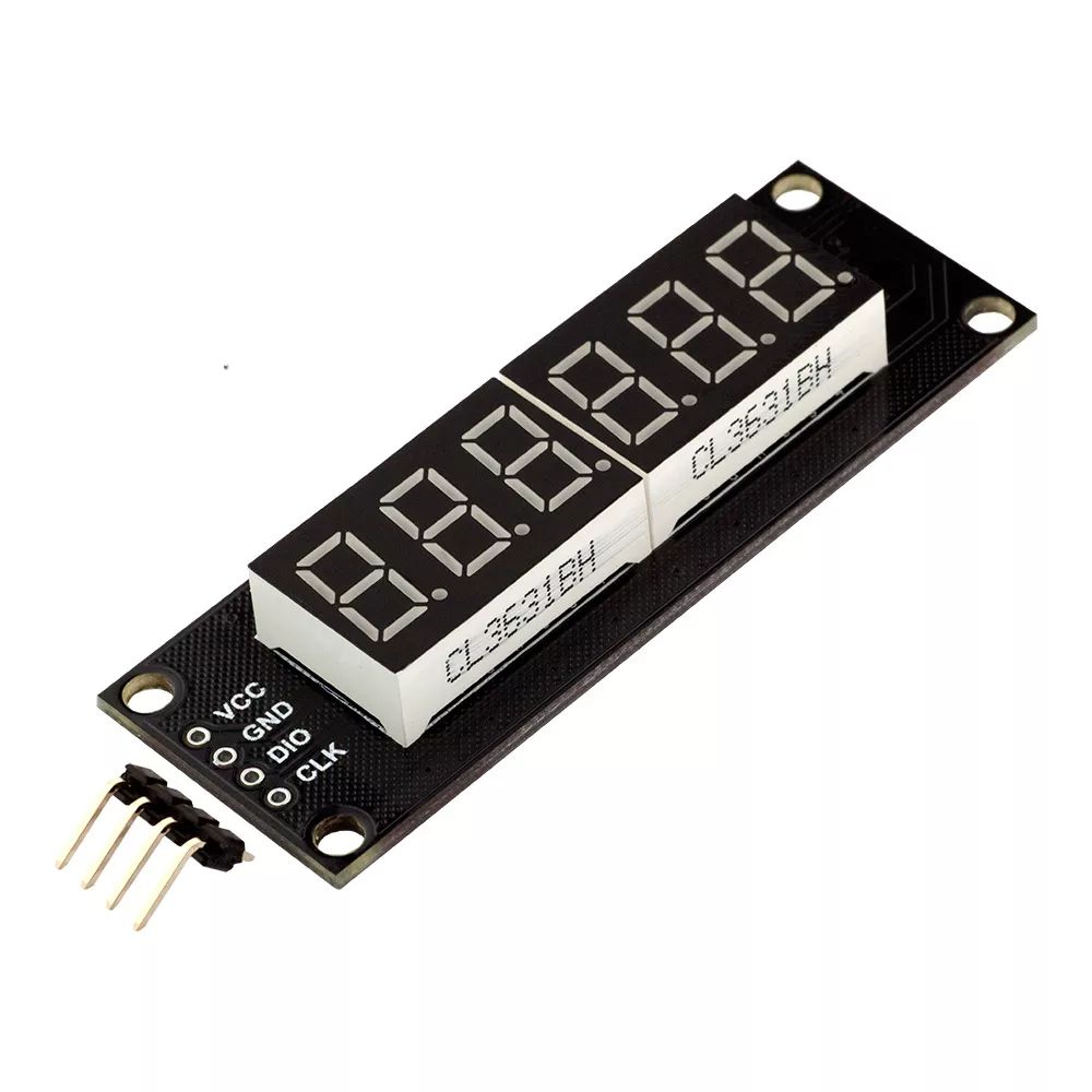 6 digit 7-segment display module 0.36 inch met TM1637 chip groen