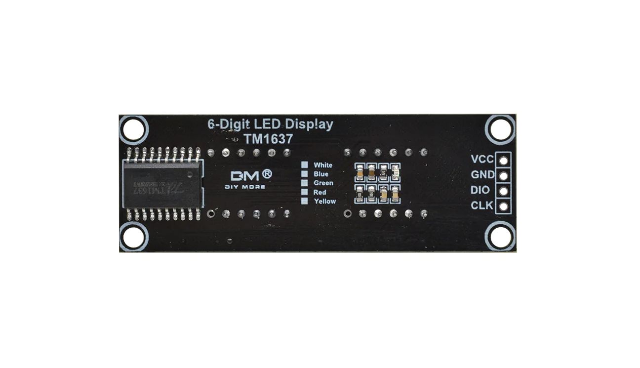 6 digit 7-segment display 0