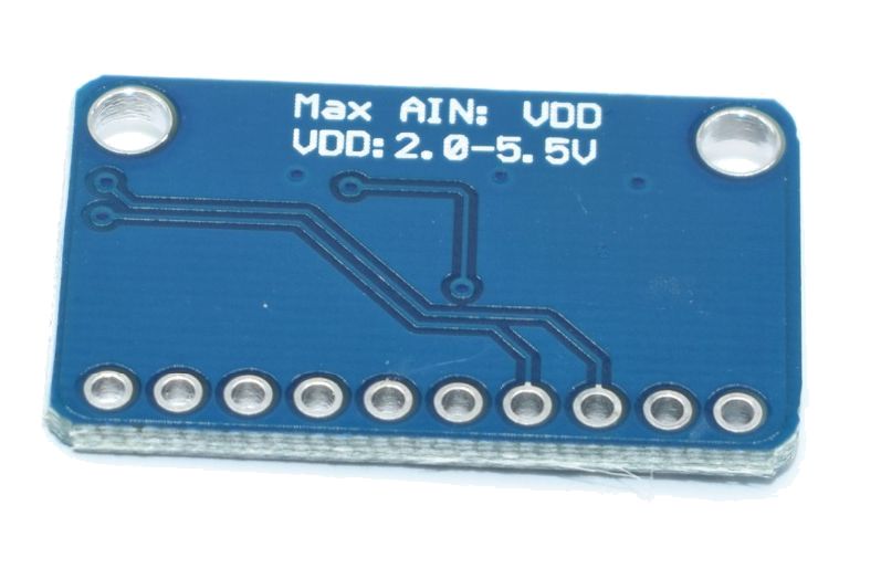 ADC 16-bit 4 kanalen I2C (ADS1115) achterkant schuin