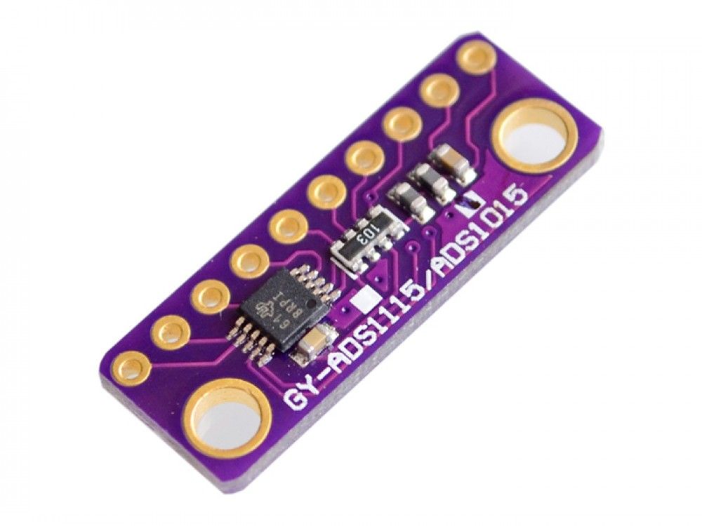 Analoog naar Digitaal Converter module / ADC 16-bit 4 kanalen I2C ADS1115 paars