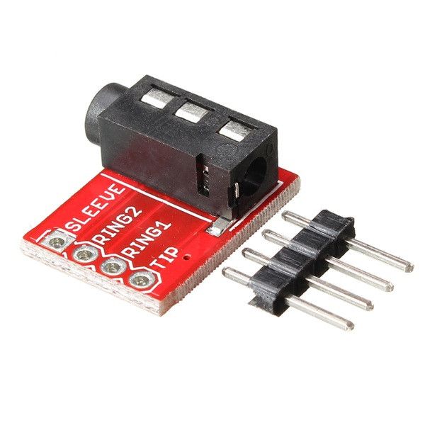 Audio Jack 3.5mm female 3-polig breakout module