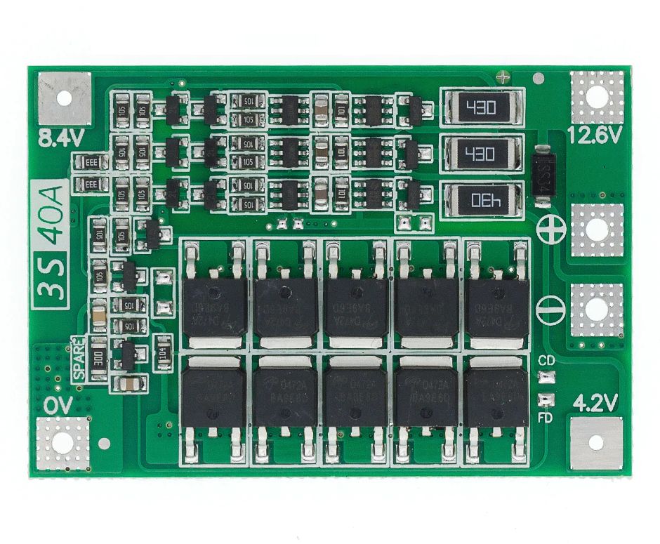 BMS Balance Board 3S 40A for 3.6-3.7v Li-ion Lithium Battery