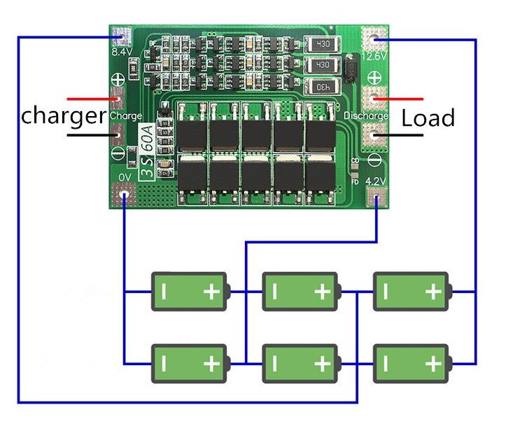 BMS Balance Board 3S 60A for 3