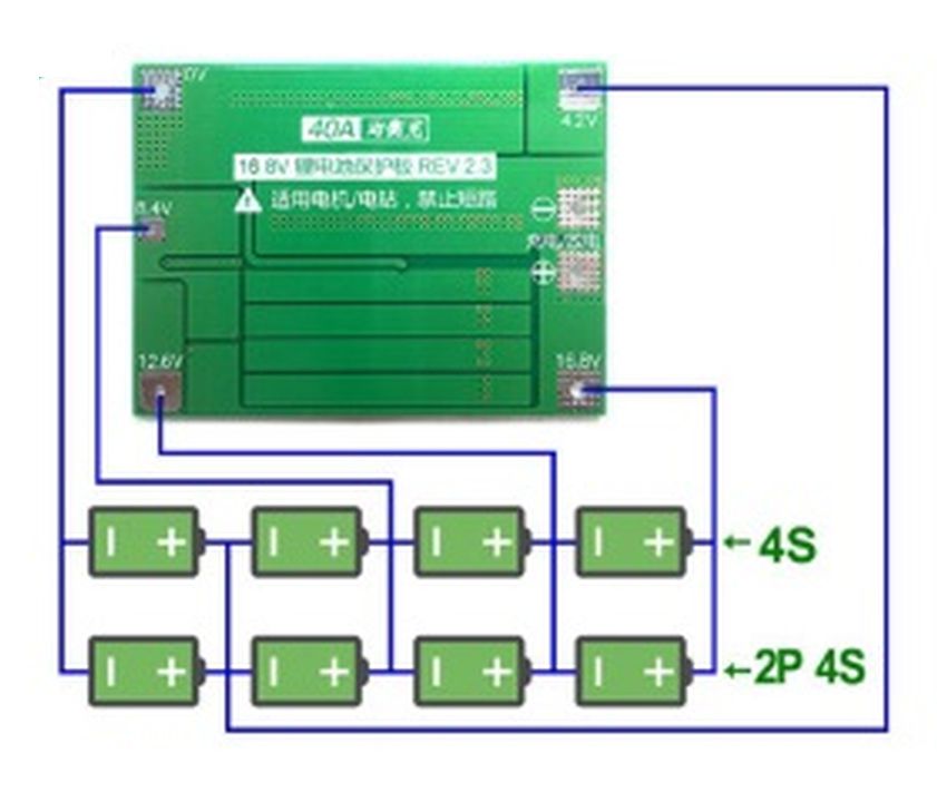 BMS Balance Board 4S 40A for 3