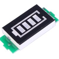 Accu Li-Ion Li-Po batterij voltage indicator segment display 3S 12.6V blauw