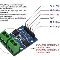 DC motor of stappenmotor aansturingsmodule L9110 pinout