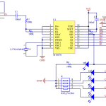 DTMF decoder module met MT8870 chip schema