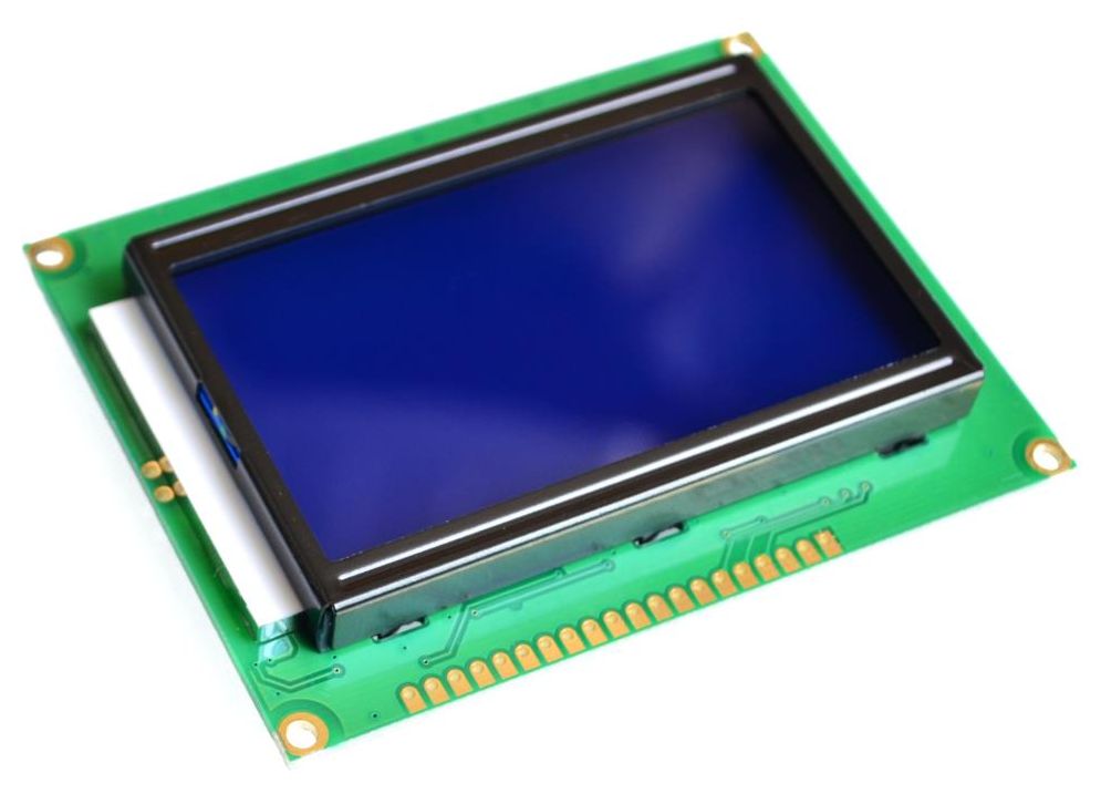 Display LCD 12864 128×64 pixels module wit op blauw ST7920