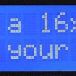 Display LCD 16×2 karakters module (wit op blauw) lcd voorbeeld