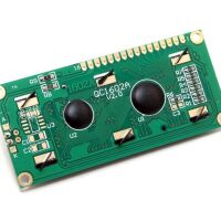 Display LCD 16x2 karakters module (zwart op groen) onderkant