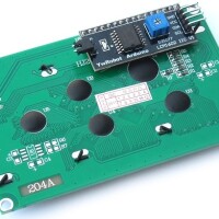 Display LCD 20x4 karakters module met I2C interface achterkant