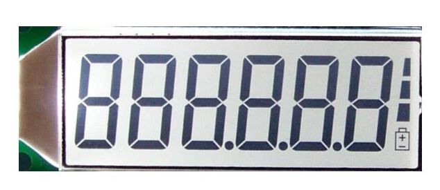 Display LCD 6 digit 7-segment 1