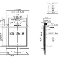 Display OLED 128x128 1