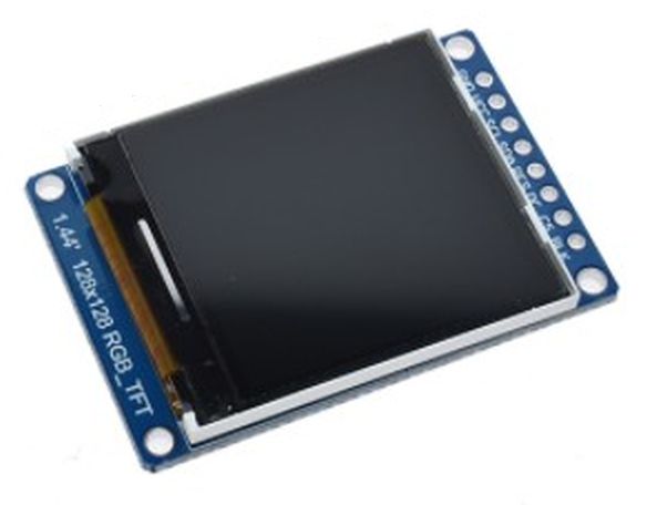 Display TFT 1.44" 128×128 SPI ST7735S blauw