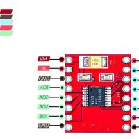 Dual DC of stappenmotor aansturingsmodule 1