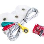 ECG monitoring sensor module met drukknop adapters AD8232