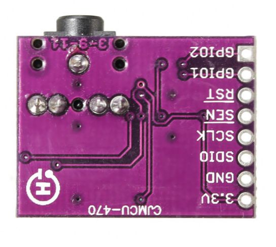 FM Radio Tuner module (Si4703) onderkant