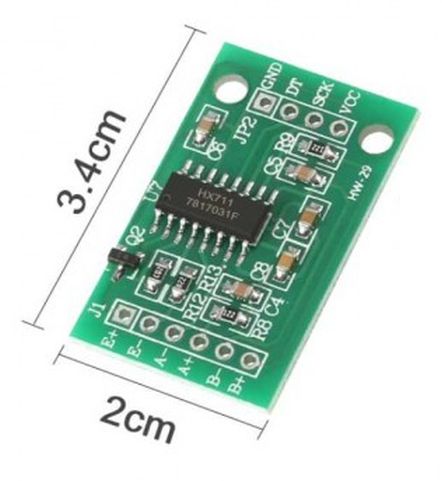 Gewicht druksensor module 24 Bit AD (HX711) groot afmetingen