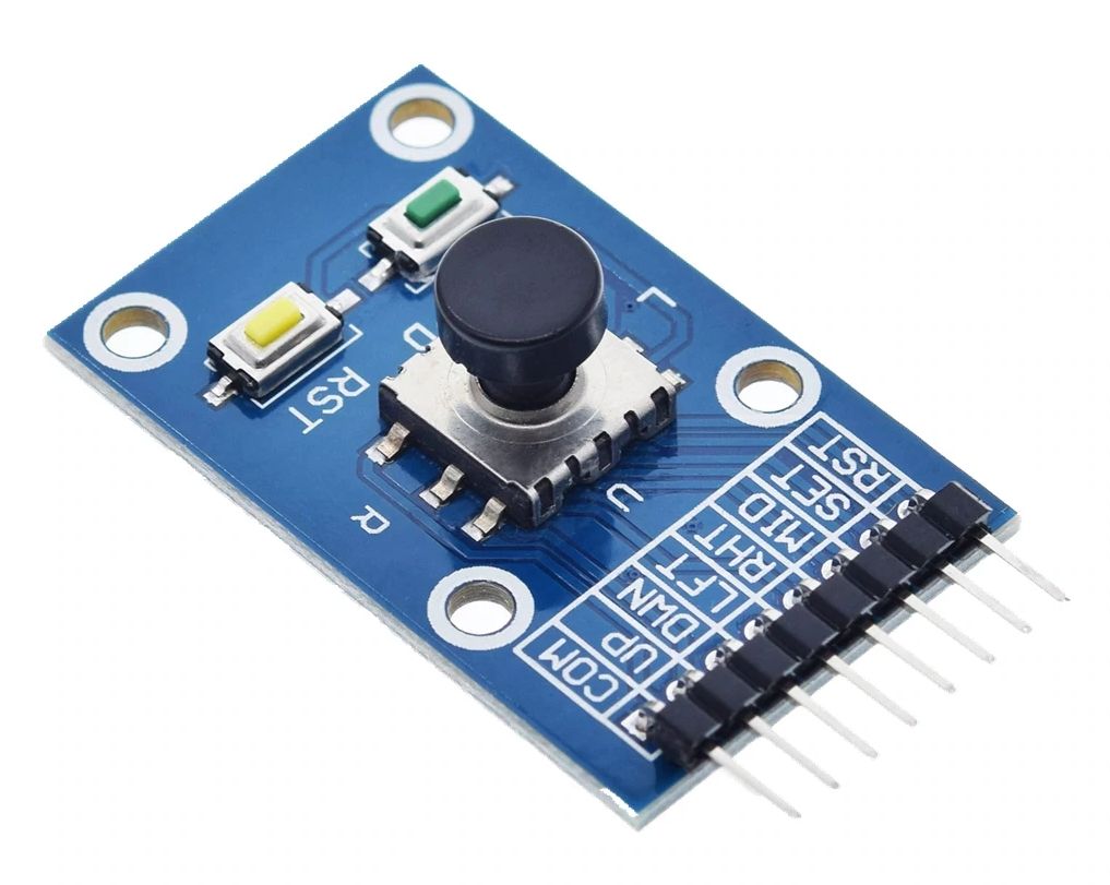 Joystick module digitaal 4-direction en drukknop met 2 extra drukknoppen 02