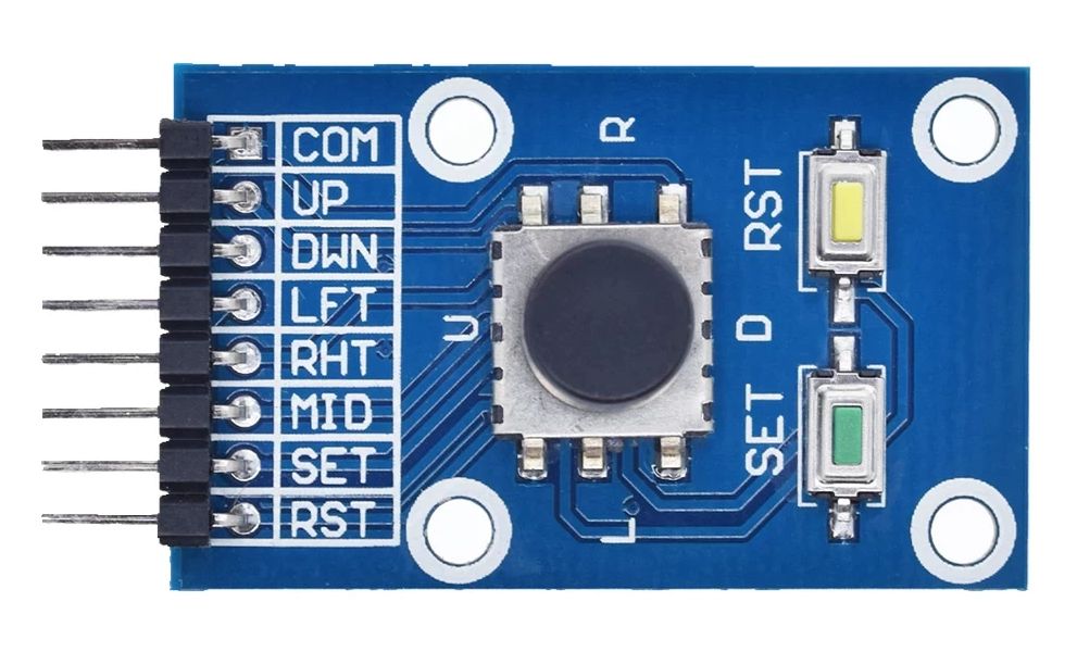 Joystick module digitaal 4-direction en drukknop met 2 extra drukknoppen 03