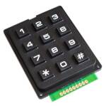 Keypad module 12 knoppen 3×4 zwart