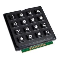 Keypad module 16 knoppen 4x4 zwart