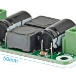 LC Filter Noise Eliminator Class D EMI Suppression 0-50V 4A afmetingen