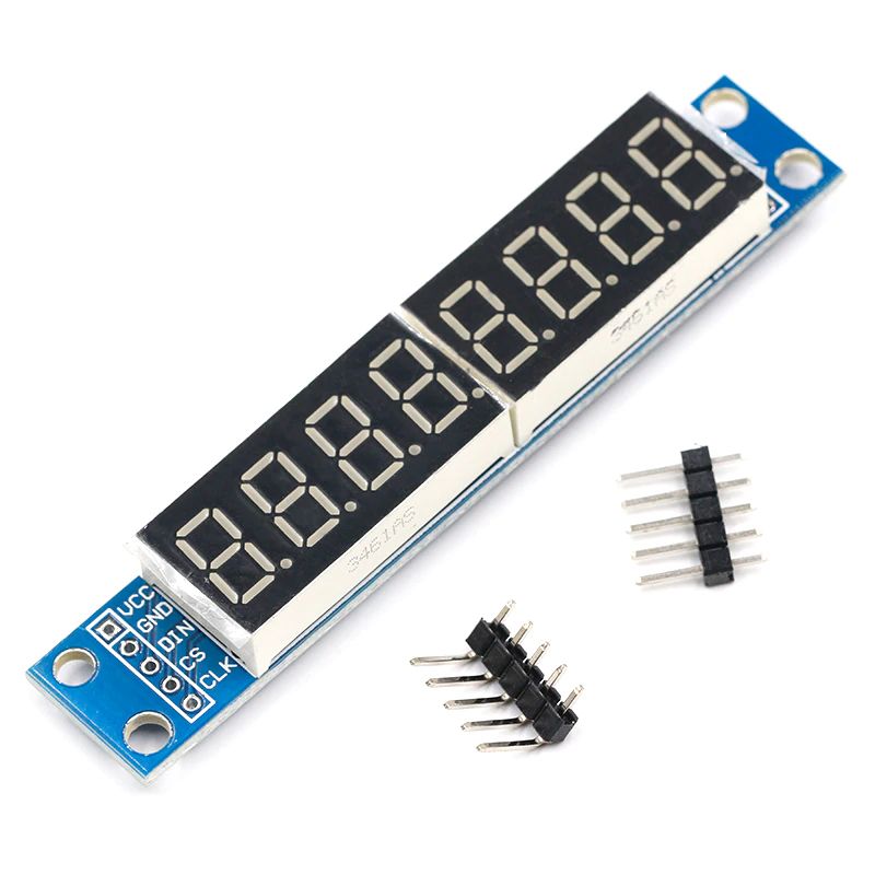 LED Display 8x7 segmenten module blauw SPI MAX7219 02