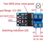 Mosfet Driver Module 15A 400W Dual AOD4184A voorbeeld